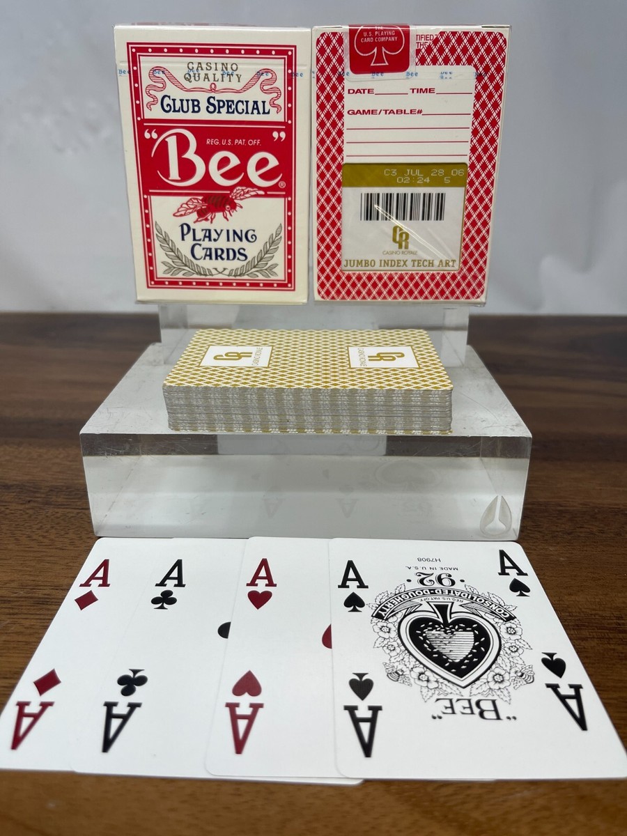 Casino Quality Club Special Bee Playing Cards Cambric Finish Casino Quality Club Special Bee Playing Cards Cambric Finish