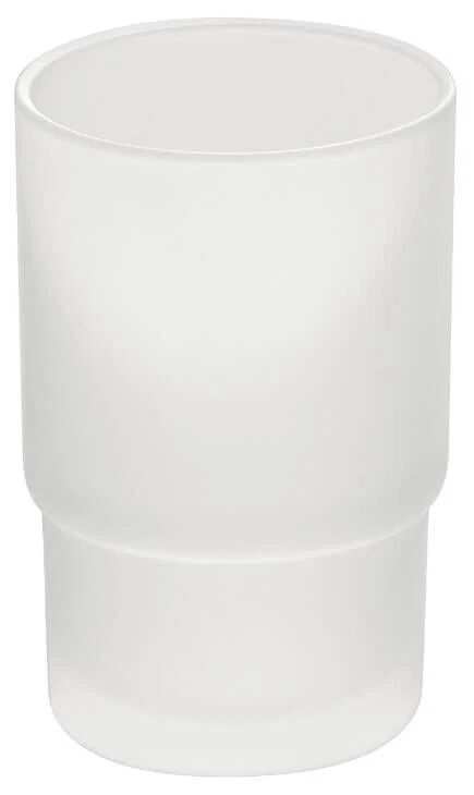 2x Zahnputzbecher Ø 67 mm Glas Becher Set Zahnbürstenhalter 200 ml satiniert - Bild 3 von 4