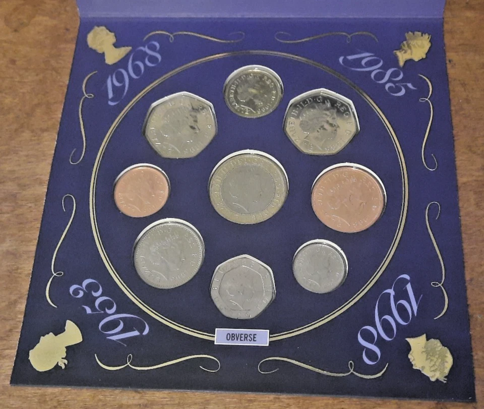 1998 BRILLIANT UNCIRCULATED COIN COLLECTION - UNITED KINGDOM - COIN YEAR SET - Image 3 of 4