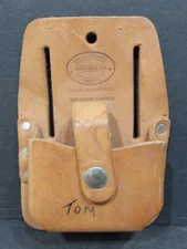 Nicholas No. 464 Cowhide Leather Tape Measure Pouch Belt Holder Tool Carrier