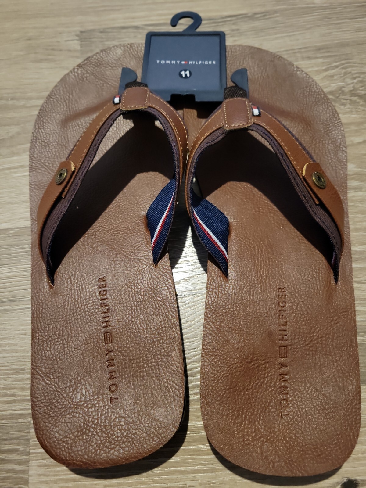 New Tommy Hilfiger Drew 2 Brown Sandals 