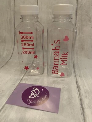 Personalised Slimming World milk allowance Bottle, 350ml Semi HEx A WW Diet