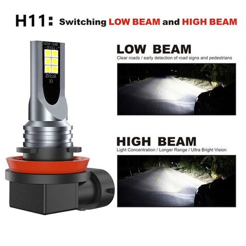 6X LED Headlights High Low Beam +Fog Lights Combo Kit For Nissan Rogue 2014-2020 - Picture 7 of 12