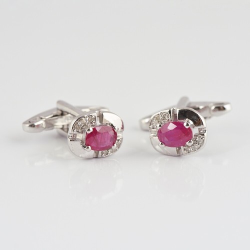 Boutons De Manchette Homme En Argent 925 Sertis De Pierre De Lune Arc-en-ciel - Fait Main En Inde, Neuf Sans Emballage