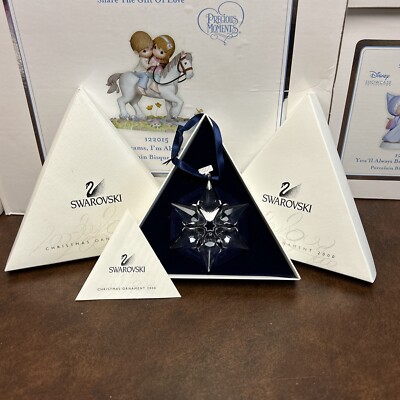 Swarovski 2000 Annual Christmas Holiday Ornament Crystal Snowflake