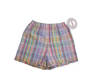 Peggy Green Boutique Girls Shorts Abaco Plaid Size 5 NWT