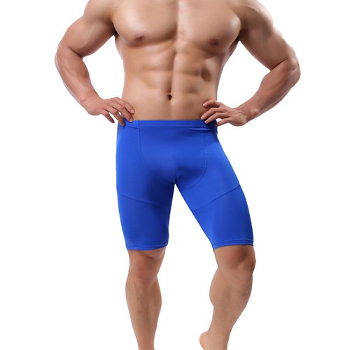 Pantalones Cortos de Compresión para Hombres Pantalones Hasta la Rodilla Elásticos Gimnasio Entrenamiento Pantalones Cortos Deportivos - Imagen 13 de 24