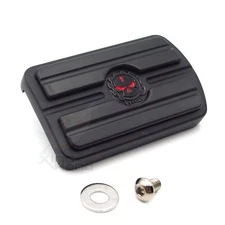 For Harley Softail Fat Boy FLSTF FLSTFB Motocycle Skull Brake Pedal Large Pad