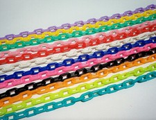 50cm catena in plastica acrilico ovale 13x8mm per collana,bracciale vari colori