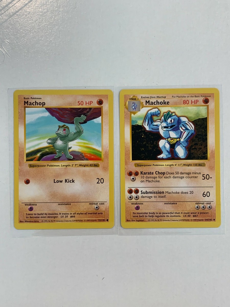 Machop&Machoke 1st edition shadow less