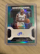 2022-23 Panini Prizm - Sensational Signatures Green Prizm #SS-JAK James Akinjo