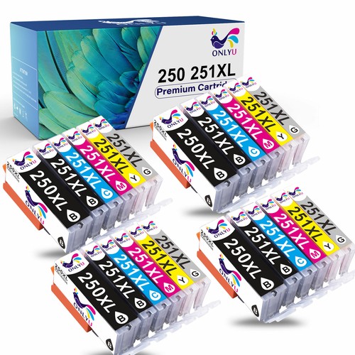 Canon PGI-250XL CLI-251XL Ink 5-Pack Ink Chip Combo Set PGI-250XL
