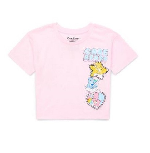 Care Bears Mädchen Grafik Kurzarm T-Shirt mit Stickerei Detail-Größen 7-8 - Bild 2 von 3
