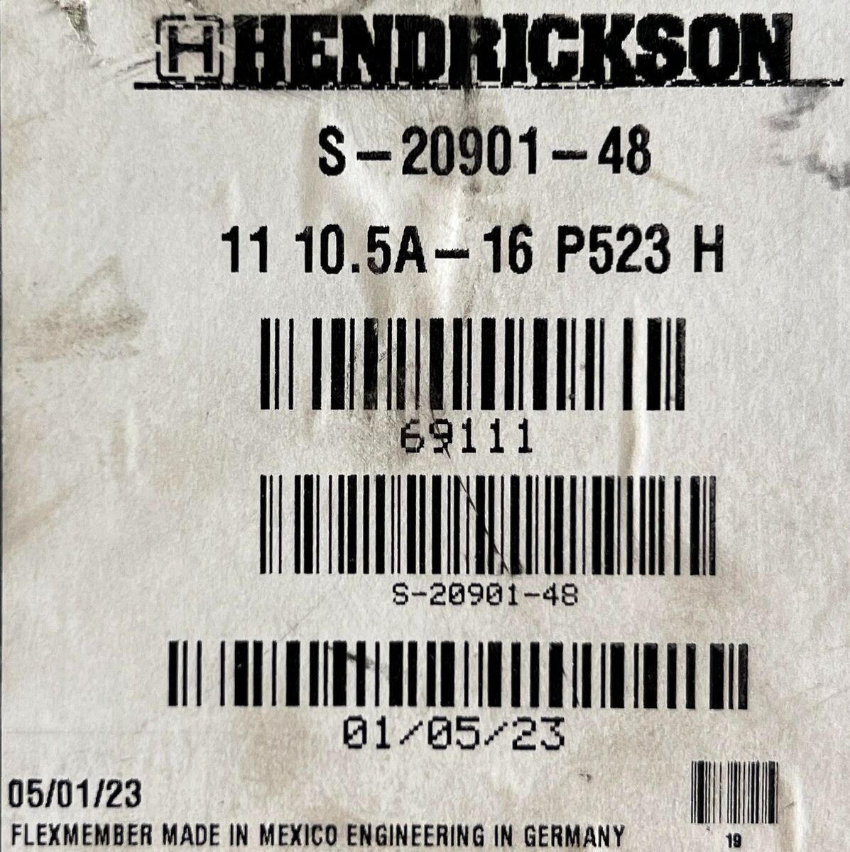 S-20901-48 / S-20901 Genuine Hendrickson Air Spring OEM S-20901-48 / S-20901 Genuine Hendrickson Air Spring OEM