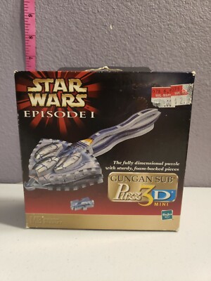Vintage Hasbro Star Wars Episode I Gungan Sub 3d puzzle 