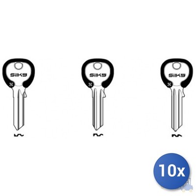 10x Silca Bunte Schlüssel Ul051 U5S UC5S UD5S US5S Grau Schlüssel Silky