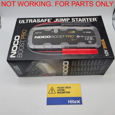 NOCO Boost GB150: 3000A UltraSafe Jump Starter   12V Micro USB -NOT WORKING-