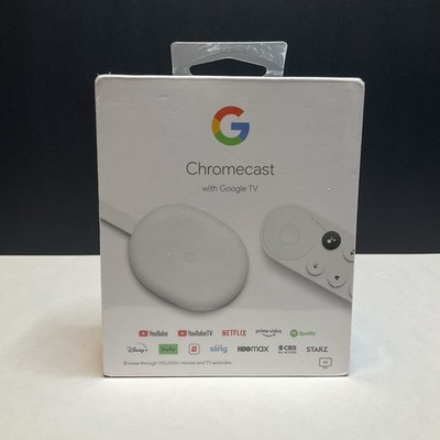 New Google Chromecast With Google TV 4K Media Streamer GA01919-US