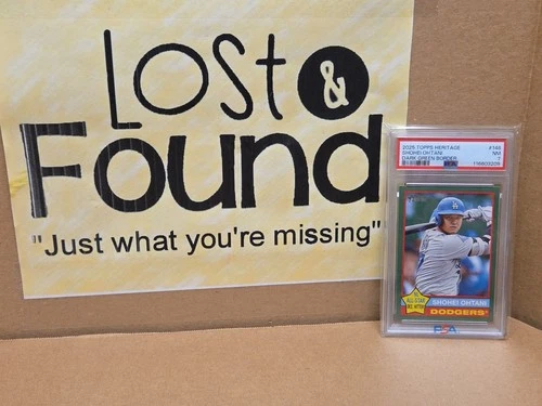 2025 Topps Heritage Shohei Ohtani Dark Green Border PSA 7 *SEE PICS