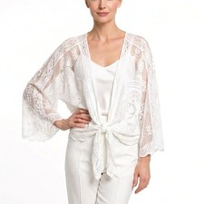 Italy Spitzen Bolero Jacke Gr. 38 40 42 44 46...