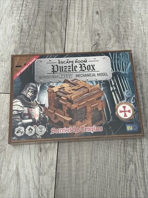 Escape Room Puzzle Box   3D Wooden Puzzle Box for Adults & Teens, Brain Teaser