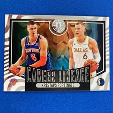 Kristaps Porzingis 2020-21 Panini Illusions Career Lineage #5 Knicks Mavericks