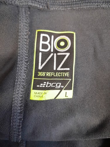 Leggings Donna BCG Grigio Nero Riflettente Running Allenamento Taglia L - Foto 6 di 9