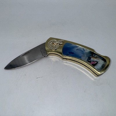 Pocket Knife Wolf Franklin Mint 3  Blade