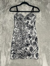 G By Guess Mini Cocktail Dress Women’s XS Snakeskin Nightclub Party