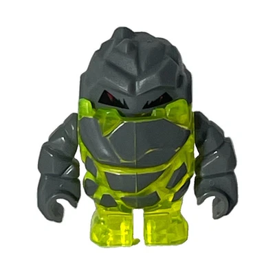 LEGO Power Miners Minifigur Felsmonster teiltransparent neon-grün/dunkelgrau - Bild 1 von 4