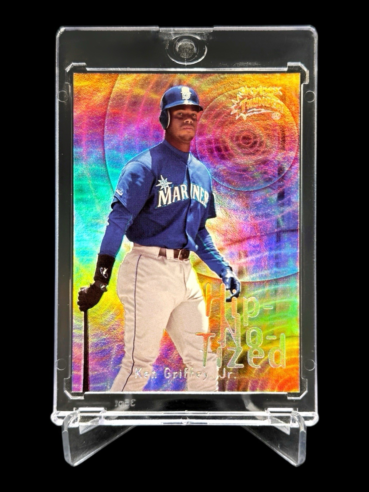 1999 Skybox Thunder KEN GRIFFEY JR “HIP-NO-TIZED” HOLO SSP INSERT 4 / 15🔥RARE🔥