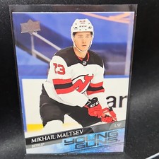 Upper Deck Young Guns Rookie Mikhail Maltsev #723 Devils 2020-21 Extended Series
