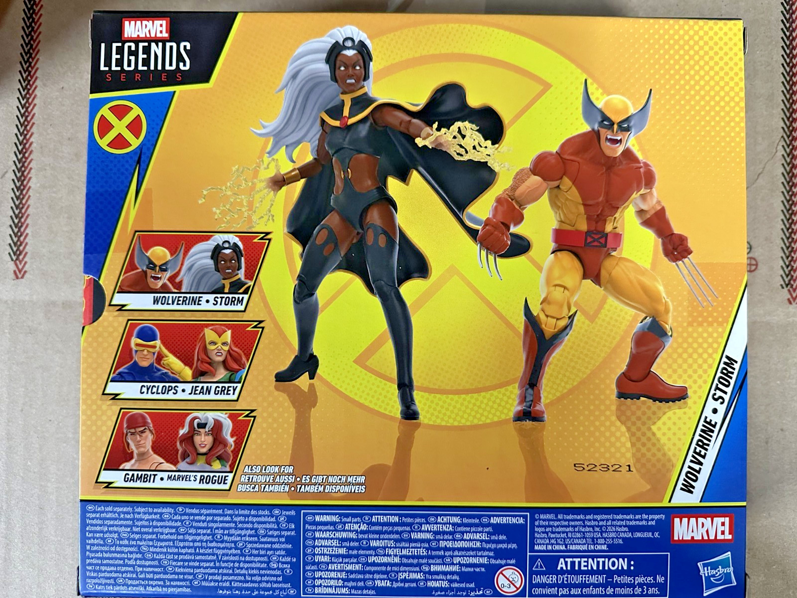 X-Men '97 Marvel Legends Wolverine and Storm Action Figure Two-Pack FREE SHIP