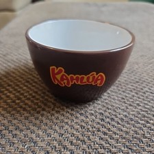 Taza de café Kahlua Bowl licor marrón cerámica sopa de cereales sin mango