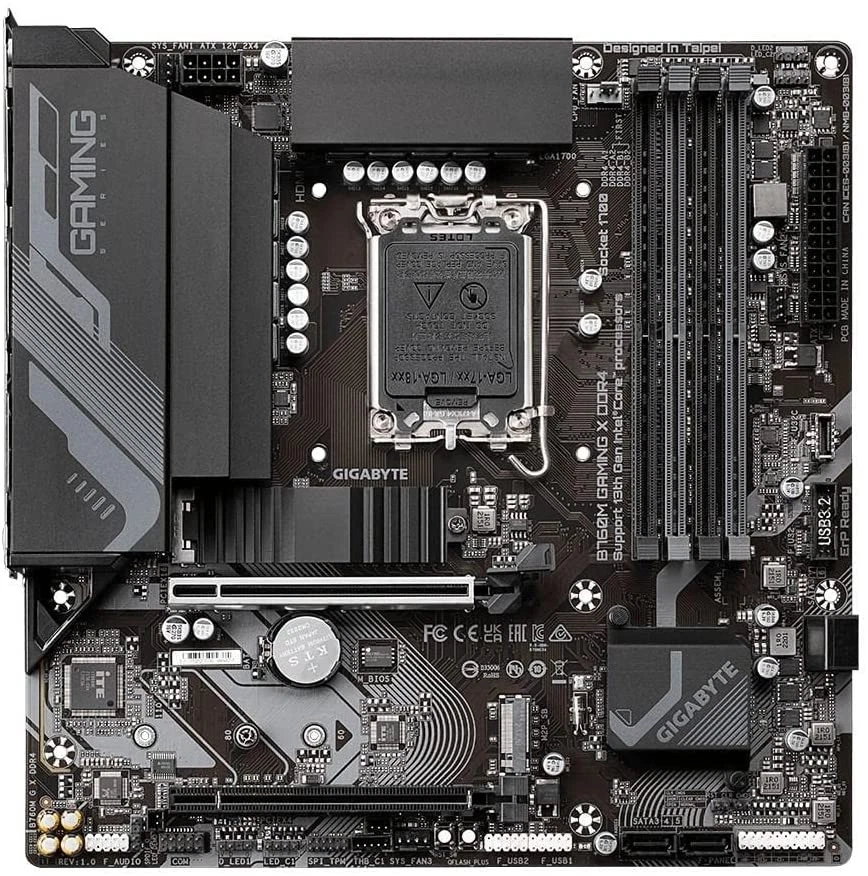 Gigabyte B760M GAMING X DDR4 Motherboard - Supports Intel Core 14th Gen CPUs, 8+ - Image 2 of 4