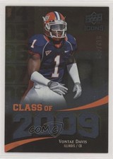 2009 Upper Deck Icons Class of 2009 312/450 Vontae Davis #2009-VD 0q3