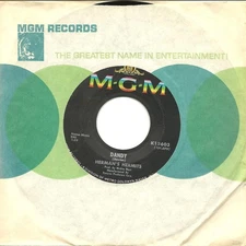 Herman's Hermits-Dandy/My Reservation's Been-45 RPM-Pop-vinyl-record-MGM 13603