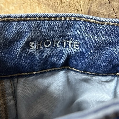 Pantalones Cortos American Eagle Outfitters Súper Elásticos Talla 2 Encaje Azul Envejecido - Imagen 5 de 10