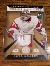 2013-14 Panini Totally Certified RC Roll Call Petr Mrazek 22/25 Detroit Red Wing