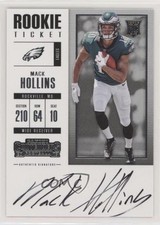 2017 Panini Contenders Rookie Ticket RPS Mack Hollins #340 Auto 3c4