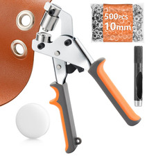 Grommet Tool Kit - 3/8 Inch Eyelet Tool Kit,Heavy Duty Manual Grommet Press
