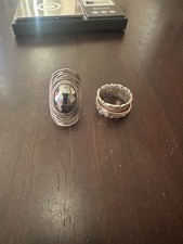 2 Israel .925 PZ Rings 20.5 Grams