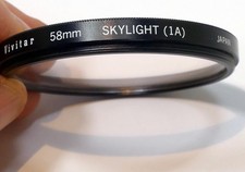 Vivitar 1A skylight 58mm Filter Lens threaded - excellent condition