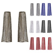 Unisex Women Men Shiny Sequins Leg Warmers 1920s Disco Dance Outfits Costumes