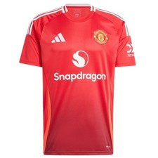 Adidas 24/25 Manchester United Home Soccer Jersey Men's AeroReady Replica Size L