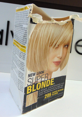 LOREAL SUPER BLONDE hair color SUPER BLEACH BLONDE # 205 damaged box NEW