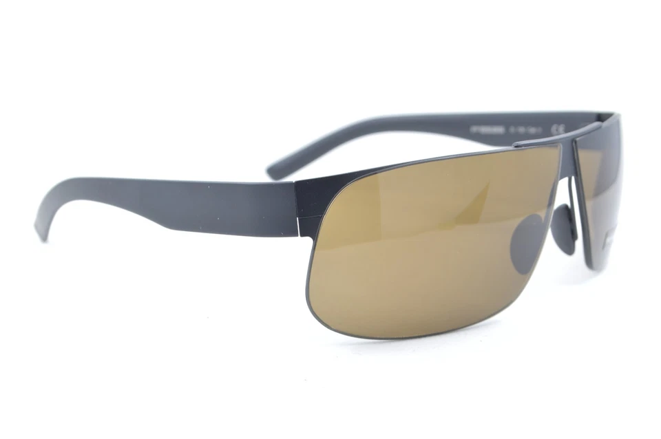 Nuevas gafas de sol auténticas Porsche Design P'8535 D Italia negras mate de gran tamaño nuevas en caja Foto 2 de 4