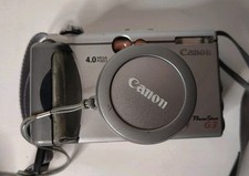 Canon PowerShot G3 4.0MP Digital Camera Silver PC1032 FOR PARTS OR REPAIR Read