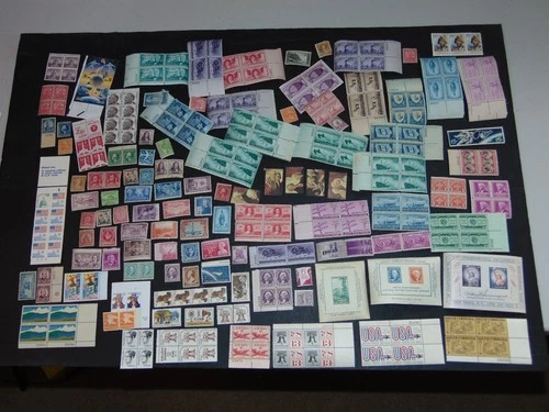 US STAMPS ACCUMULATION MINT NEVER HINGED HINGED AND NO GUM VINTAGE TO MODERN