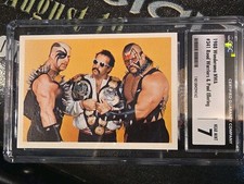 1988 Wonderama NWA #341 Road Warriors & Paul Ellering CGC 7 Hawk Animal WWE WWF 